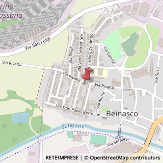 Mappa Via Rivalta, 7, 10092 Beinasco, Torino (Piemonte)