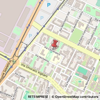 Mappa Via Cercenasco, 9, 10135 Torino, Torino (Piemonte)