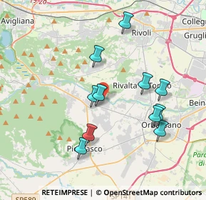 Mappa Via delle Camelie, 10090 Bruino TO, Italia (3.58)