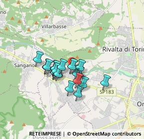 Mappa Via delle Camelie, 10090 Bruino TO, Italia (1.1215)