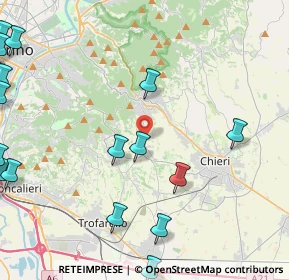 Mappa Via Solairano, 10025 Pino Torinese TO, Italia (6.8265)