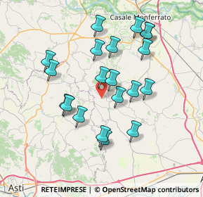 Mappa Cascina Mongetto, 15049 Vignale Monferrato AL, Italia (6.932)