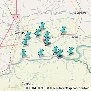 Mappa Via IV Novembre, 45010 Ceregnano RO, Italia (5.68071)