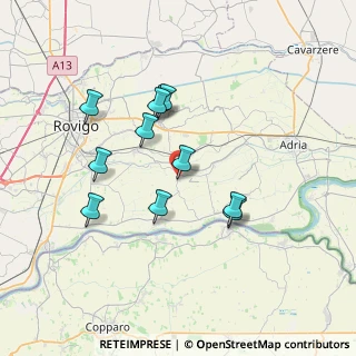Mappa Via IV Novembre, 45010 Ceregnano RO, Italia (6.39364)