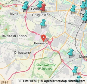 Mappa Via Avigliana, 10092 Beinasco TO, Italia (7.37188)