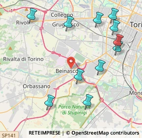 Mappa Via Avigliana, 10092 Beinasco TO, Italia (4.88636)