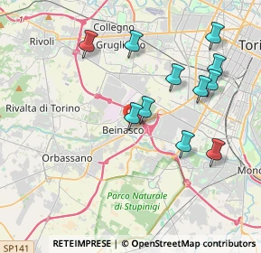 Mappa Via Avigliana, 10092 Beinasco TO, Italia (3.91636)