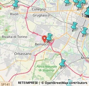 Mappa Via Avigliana, 10092 Beinasco TO, Italia (7.8765)