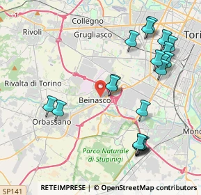 Mappa Via Avigliana, 10092 Beinasco TO, Italia (4.6245)