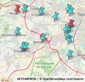 Mappa Via Avigliana, 10092 Beinasco TO, Italia (4.86833)