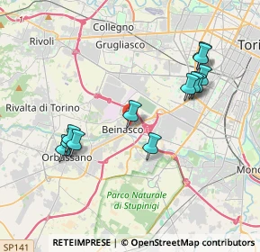 Mappa Via Avigliana, 10092 Beinasco TO, Italia (3.85583)