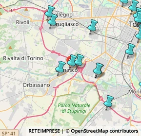 Mappa Via Avigliana, 10092 Beinasco TO, Italia (6.1015)