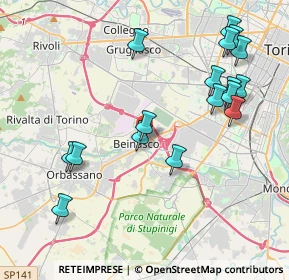Mappa Via Avigliana, 10092 Beinasco TO, Italia (4.46706)
