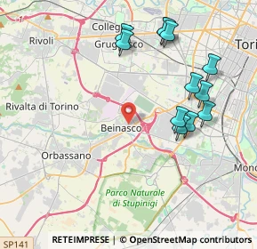 Mappa Via Avigliana, 10092 Beinasco TO, Italia (4.30083)