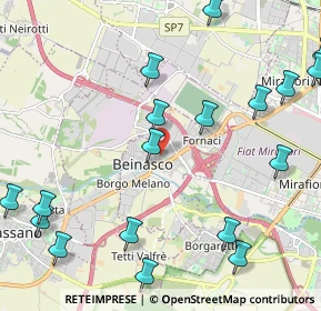 Mappa Via Avigliana, 10092 Beinasco TO, Italia (2.959)