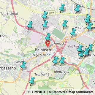 Mappa Via Avigliana, 10092 Beinasco TO, Italia (2.9245)