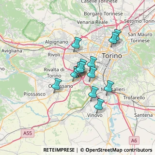 Mappa Via Avigliana, 10092 Beinasco TO, Italia (4.94154)