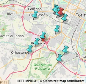 Mappa Strada Torino - CC Le Fornaci, 10092 Beinasco TO, Italia (4.06231)