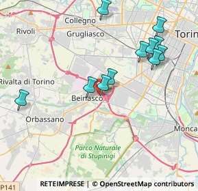 Mappa Strada Torino - CC Le Fornaci, 10092 Beinasco TO, Italia (4.02727)