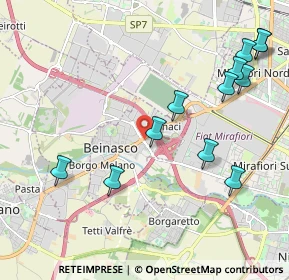 Mappa Strada Torino - CC Le Fornaci, 10092 Beinasco TO, Italia (2.395)