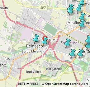 Mappa Strada Torino - CC Le Fornaci, 10092 Beinasco TO, Italia (3.00429)