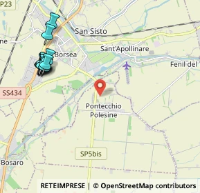 Mappa 45030 Pontecchio Polesine RO, Italia (2.57)