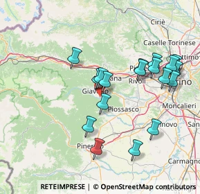 Mappa Borgata Brancard Villa, 10094 Giaveno TO, Italia (14.35895)