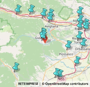 Mappa Borgata Brancard Villa, 10094 Giaveno TO, Italia (10.5765)