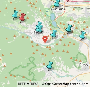 Mappa Borgata Brancard Villa, 10094 Giaveno TO, Italia (4.16818)