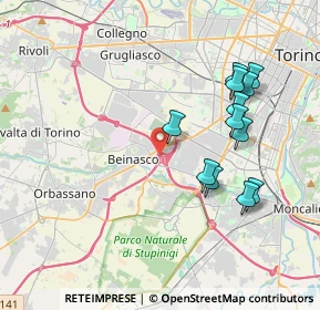 Mappa E70, 10092 Beinasco TO, Italia (3.81667)