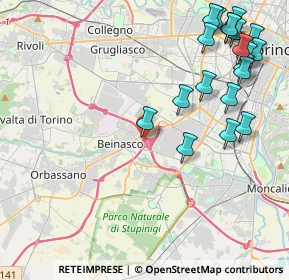 Mappa A55, 10092 Beinasco TO, Italia (5.363)