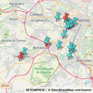 Mappa E70, 10092 Beinasco TO, Italia (4.48867)