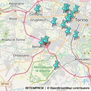 Mappa E70, 10092 Beinasco TO, Italia (5.11929)