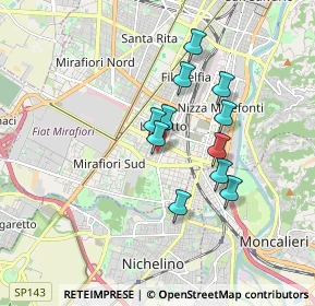 Mappa Via Michele Kerbaker, 10127 Torino TO, Italia (1.38909)