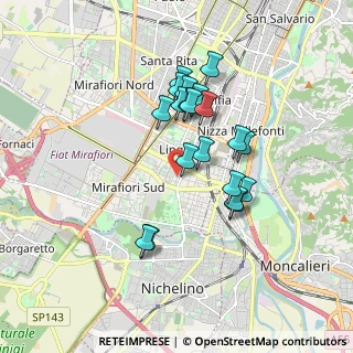 Mappa Via Michele Kerbaker, 10127 Torino TO, Italia (1.505)