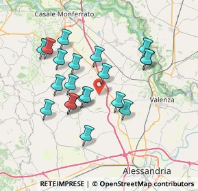 Mappa Cascine della Valle, 15040 Mirabello Monferrato AL, Italia (6.604)