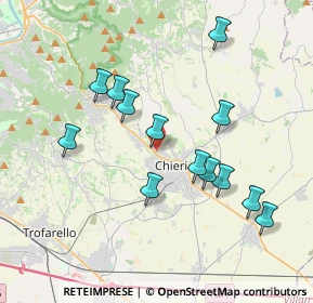 Mappa Via Tetti Borra, 10023 Chieri TO, Italia (3.64923)