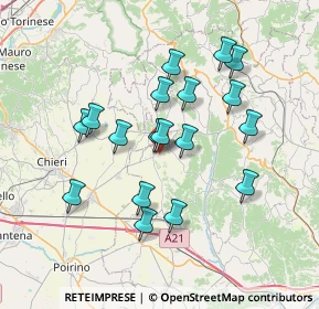Mappa Via Serra, 14021 Buttigliera d'Asti AT, Italia (6.535)