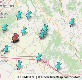 Mappa Via Serra, 14021 Buttigliera d'Asti AT, Italia (9.9245)