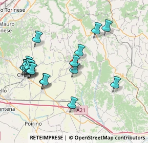 Mappa Via Serra, 14021 Buttigliera d'Asti AT, Italia (8.4115)