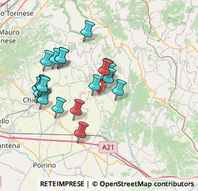 Mappa Via Serra, 14021 Buttigliera d'Asti AT, Italia (6.707)