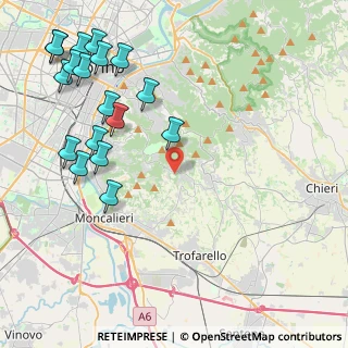 Mappa Strada Paniasso, 10024 Moncalieri TO, Italia (5.42333)