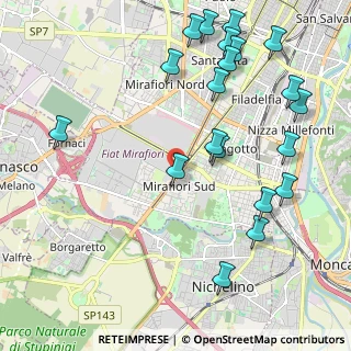 Mappa Corso Unione Sovietica, 10135 Torino TO, Italia (2.5705)