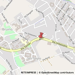 Mappa Via Torino, 88, 10090 Bruino, Torino (Piemonte)