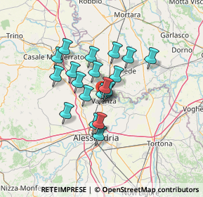 Mappa Via Marchese, 15048 Valenza AL, Italia (9.5605)