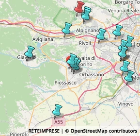 Mappa Via Musinè, 10090 Bruino TO, Italia (8.9355)