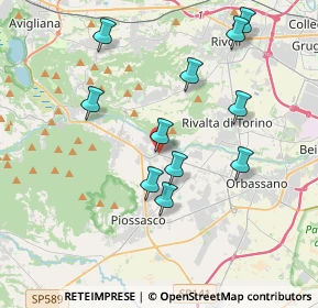Mappa Via Musinè, 10090 Bruino TO, Italia (3.74545)