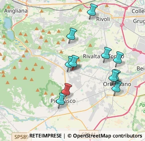 Mappa Via Musinè, 10090 Bruino TO, Italia (3.57636)