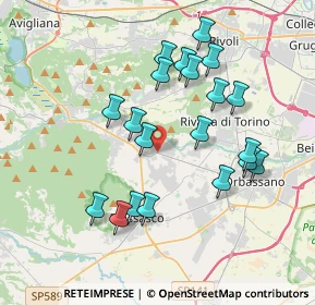 Mappa Via Musinè, 10090 Bruino TO, Italia (3.648)