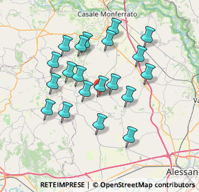 Mappa Via Casale, 15030 Camagna Monferrato AL, Italia (6.5385)